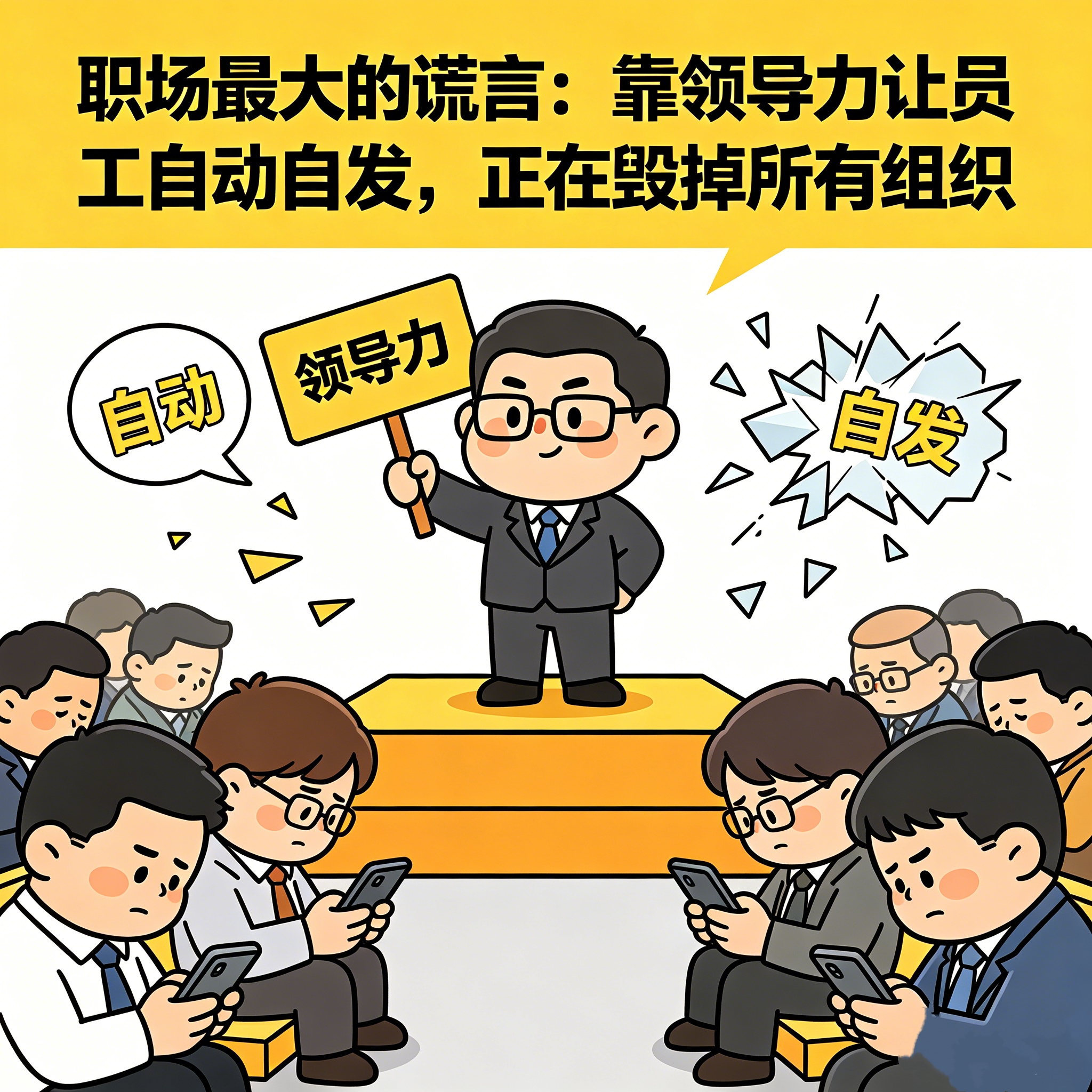 职场最大的谎言：靠领导力让员工自动自发，正在毁掉所有组织
