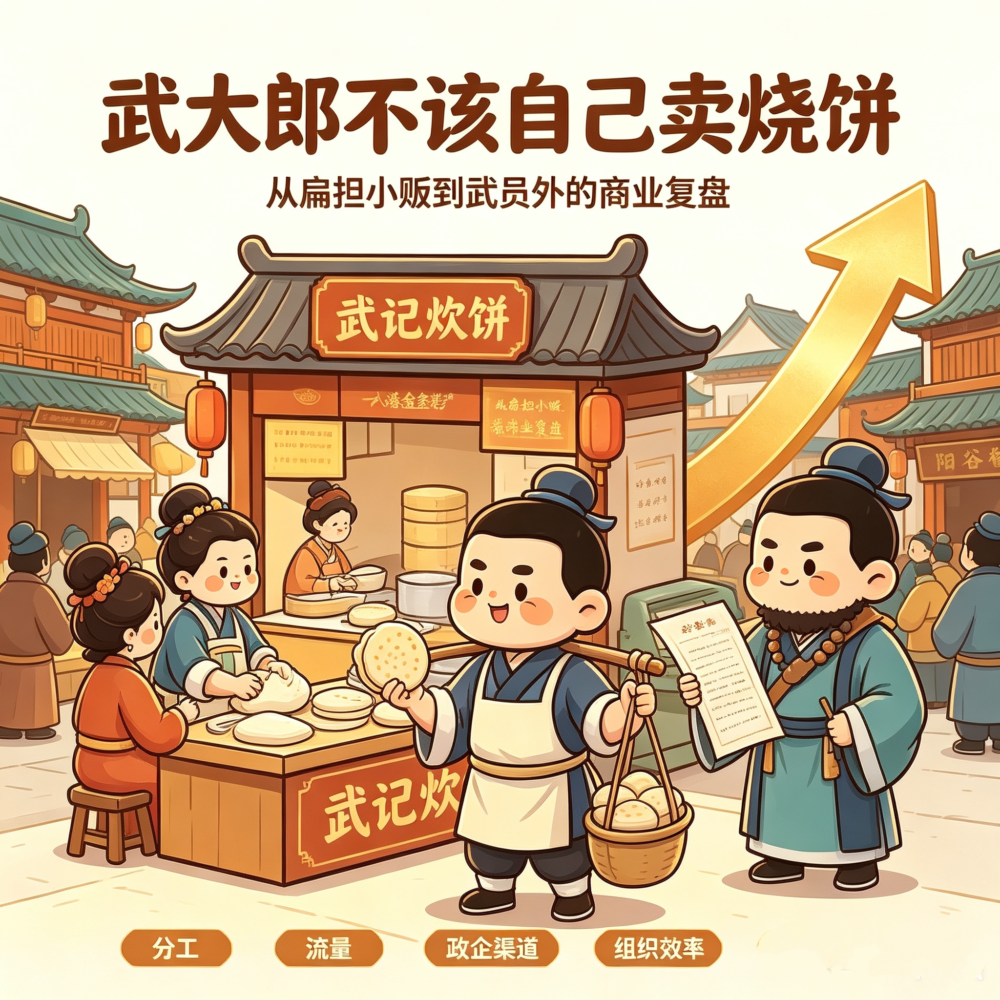 武大郎不该自己卖烧饼